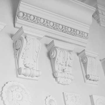 Plaster cornice design