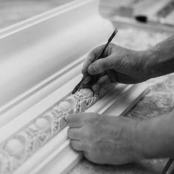 Plaster cornice restoration